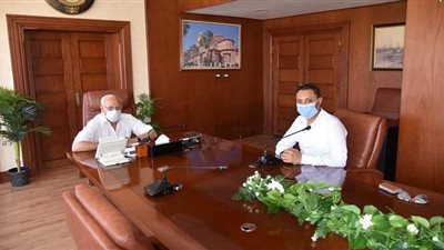 محافظ بورسعيد يستقبل رئيس مجلس إدارة نادي المريخ