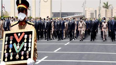 10 صور ترصد الجنازة العسكرية للعصار بحضور السيسي وكبار رجال الدولة