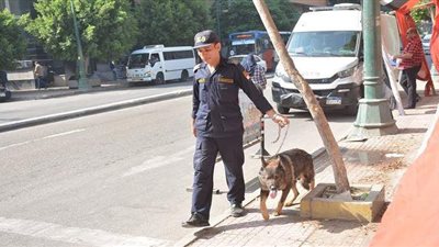 الشرطة تمشط محيط لجان الثانوية العامة بالكلاب البوليسية | صور