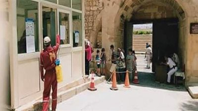 مدير عام آثار الإسكندرية  يتابع  تنفيذ  إجراءات مواجهة كورونا بقلعة قايتباي