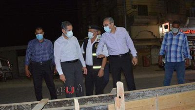 جوله ليلية لمحافظ الغربية ونائبه لمتابعة أعمال التطوير بمدينة طنطا