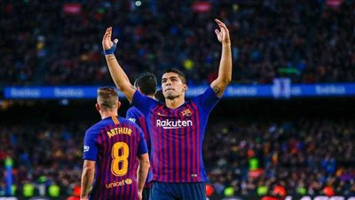 سواريز يقتحم قائمة عظماء برشلونة بعد هدف إسبانيول