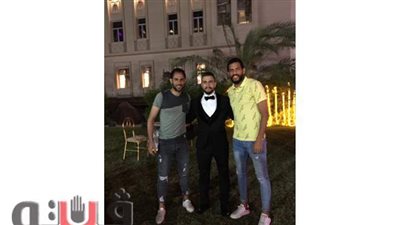 لاعبو طنطا يحتفلون بزفاف حسام غالي