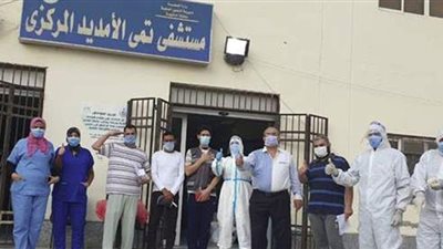 تعافي  ١٤ حالة كورونا وغلق طابق  بعزل تمي الأمديد في الدقهلية | صور