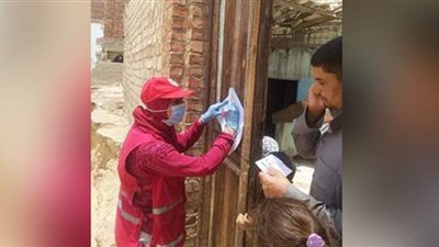 الهلال الأحمر يقدم مساعدات بقيمة ٦ ملايين جنيه لمتضرري الزرايب والدسمي