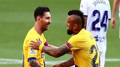 فيدال يحقق رقم مميز بعد قيادته  برشلونة  للفوز على بلد الوليد | فيديو