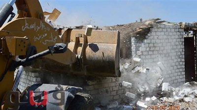 إزالة 36 حالات تعدي علي الأراضي الزرعية وأملاك الدولة بالبحيرة