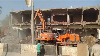 الجيزة تزيل ٢٧ حالة بناء مخالف خلال حملات مكبرة