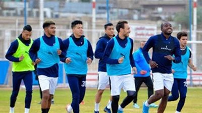 تقسيمة حماسية للاعبي  الزمالك في المران..والحراس يشاركون