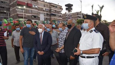 محافظ بورسعيد يفتتح ميدان الشهيد  البطل الرائد هشام عباس | صور