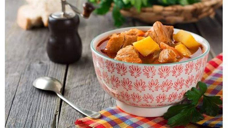 شوربة خضار بقطع اللحم
