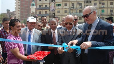 بالصور.. افتتاح ميدان المطرية بعد تطويره بـ103 ملايين جنيه