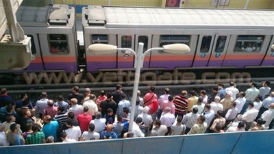 توقف حركة المترو على الخط الثاني