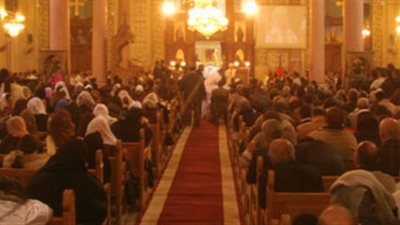 إقبال على حضور القداس بالرغم من الطقس السيئ بالغربية