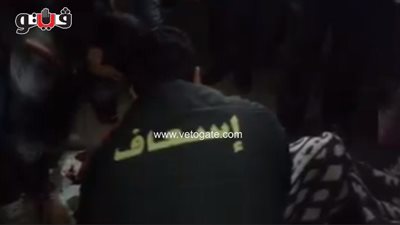 بالفيديو.. إصابة شخصين في حادث تصادم بالشرقية