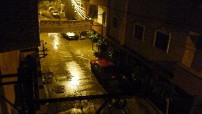 أمطار رعدية وبرق بالغربية