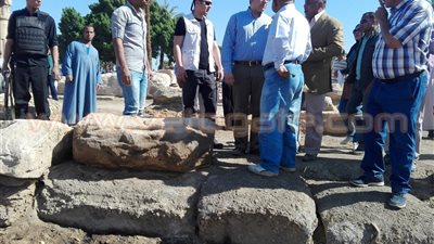 بالصور.. وزير الآثار يتفقد معبد المدامود بالأقصر