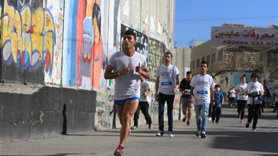 اختتام سباق «10 كم» ضمن ماراثون فلسطين الدولي