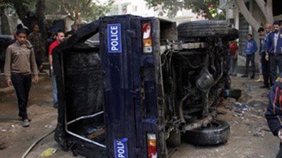 إصابة 8 شرطيين في انقلاب سيارة بطريق «بورسعيد - الإسماعيلية»