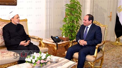 السيسي والطيب يبحثان جهود تجديد الخطاب الديني.. الإمام يؤكد أهمية احترام التعددية الدينية والمذهبية والفكرية.. والرئيس يطالب بتعزيز قيم التقدم والتسامح وقبول الآخر