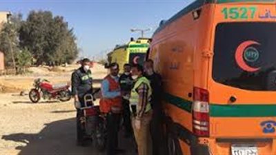 إصابة شخص صدمته دراجة بخارية في الجيزة