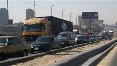 شلل مروري تام أعلى الطريق الدائري ببهتيم