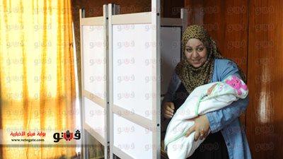 بالصور.. «رضيع» يشارك في الانتخابات الرئاسية