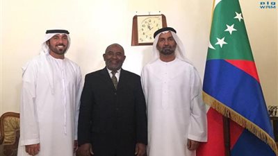 رئيس جزر القمر يستقبل وفد الهلال الأحمر الإماراتي والبرلمان العربي