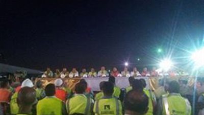 العاملون بـ«أنفاق الإسماعيلية» يحتفلون ببدء التشغيل التجريبي