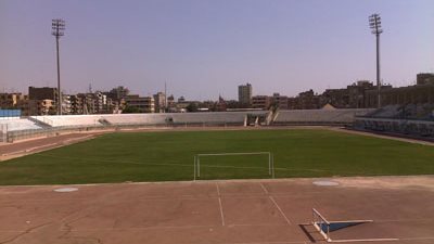 تأمين استاد الفيوم ببوابات إلكترونية وكاميرات مراقبة