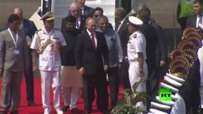 بالفيديو.. لحظة وصول بوتين ولاية جوا الهندية للمشاركة في قمة بريكس