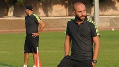 وائل رياض يظهر في مران الأهلي المسائي بالتتش