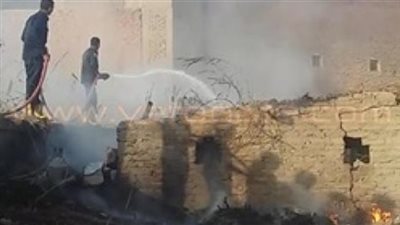 حريق يلتهم حظيرة مواشي في الوادي الجديد