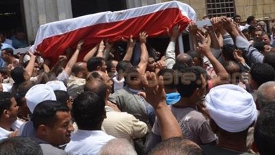 بالفيديو والصور.. تشييع جثمان أحد شهداء سيناء بمسقط رأسه بالشرقية
