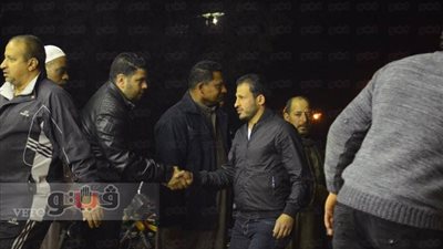 بالصور.. غالي ومعوض وخالد علي في عزاء والد «تريكة»