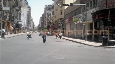 بالصور.. سيولة مرورية وهدوء في شوارع «وسط البلد»