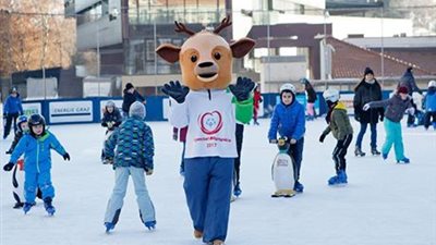 «لار ولويس» تمائم الألعاب العالمية الشتوية بالنمسا تنتظر أحفاد الفراعنة