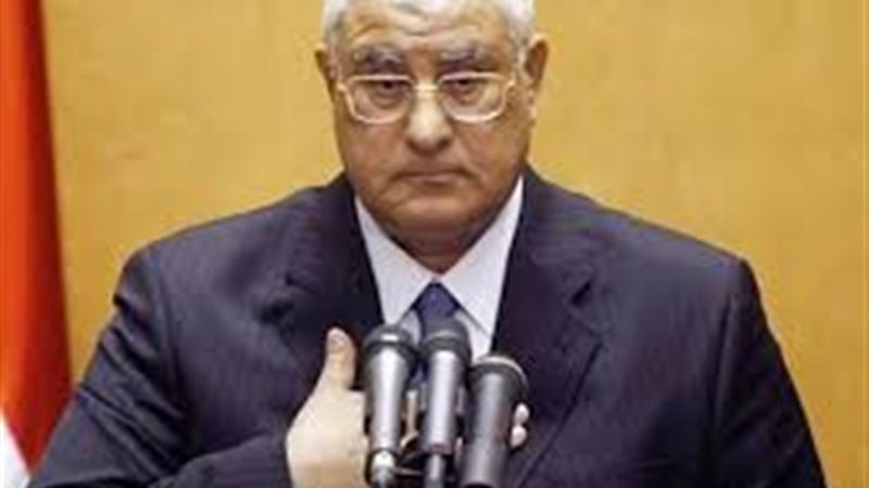 الرئيس عدلي منصور
