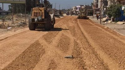 إغلاق شارع سلامة بأبو النمرس بسبب مشروع الصرف الصحي| صور