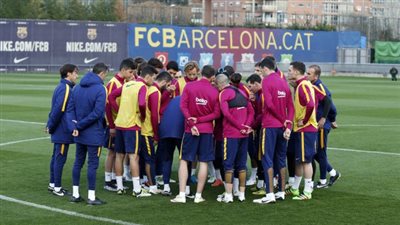 الحزن يخيم على تدريبات برشلونة بعد خسارة الكلاسيكو