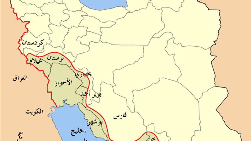 خريطة دولة الأحواز