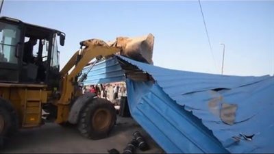 إزالة 24 حالة تعد على حرم الطريق العام بالجيزة