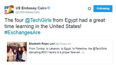 السفارة الأمريكية تهنئ فتيات التكنولوجيا المصريات بالفوز في جوجل