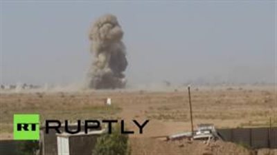 بالفيديو.. لحظة تفجير القوات العراقية سيارة داعشي بالفلوجة