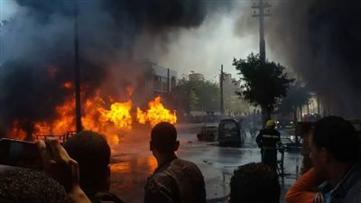 نقل مصابي حادث انفجار سيارة الوقود لمستشفى القوات المسلحة بالإسكندرية