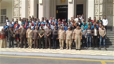 بالصور.. وفد من جامعة الزقازيق يزور الكلية الحربية
