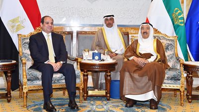 السيسي يختتم اليوم زيارته إلى الكويت
