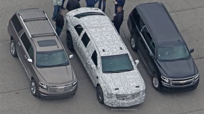 صورة جديدة لسيارة ترامب الرئاسية أثناء اختباراتها الأخيرة