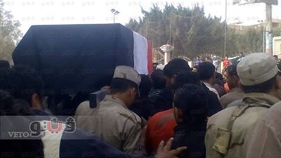 تشييع جنازة شهيد الواجب بسيناء في مسقط رأسه بالشرقية