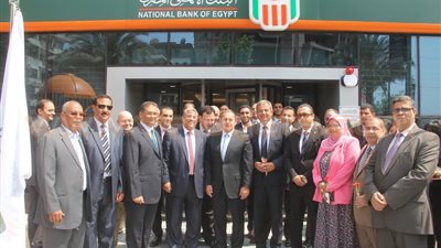 بالصور.. افتتاح فرع البنك الأهلي بالمركز الأوليمبي في المعادي